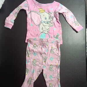 Disney Dumbo pajamas 9Months Pink